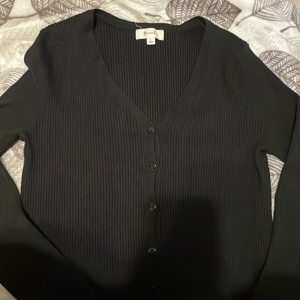 Long sleeve knitted t shirt